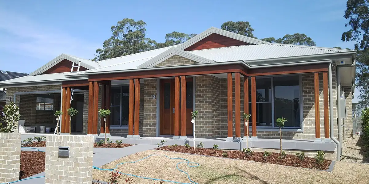 Building inspector documenting property condition