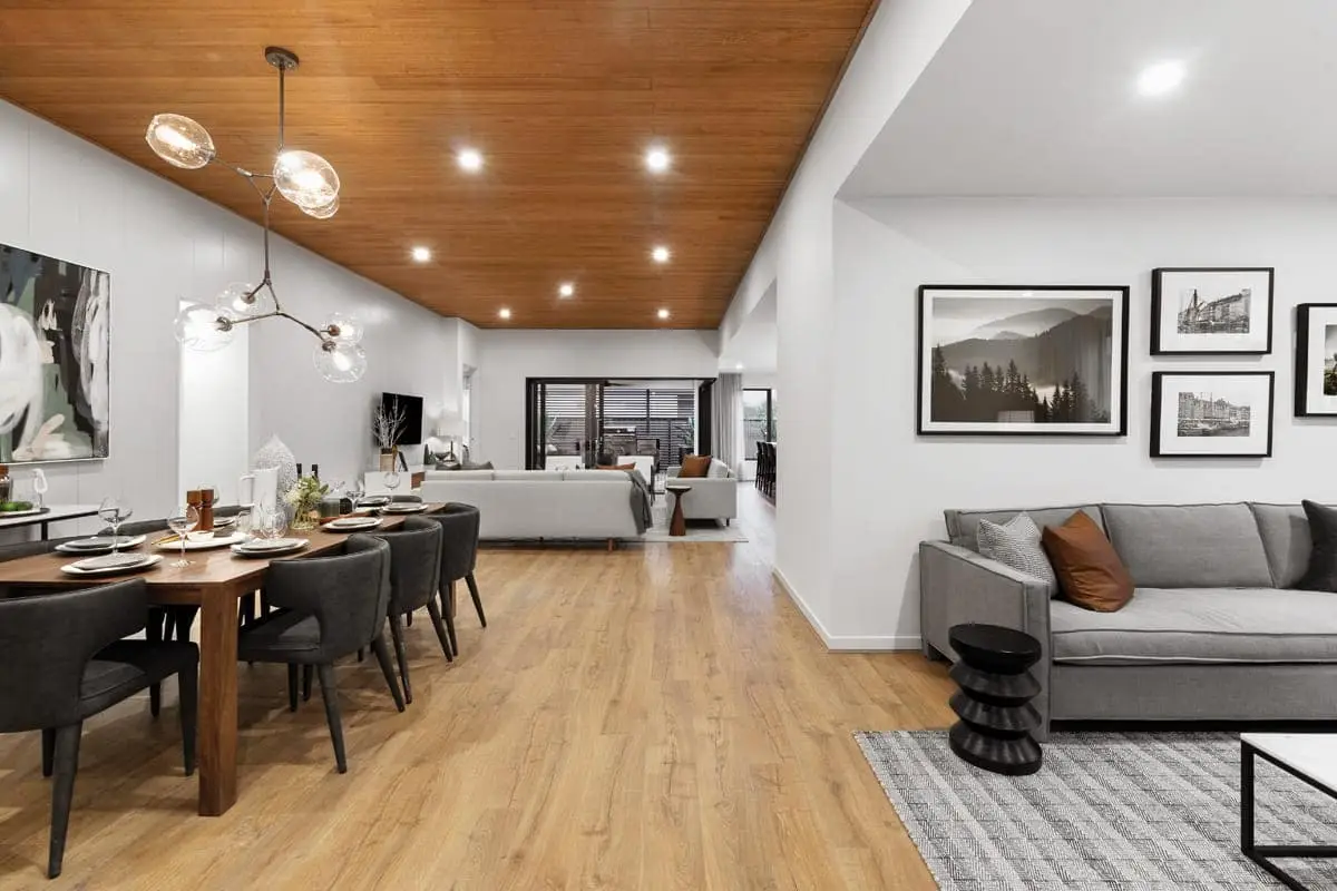 Modern home under construction
